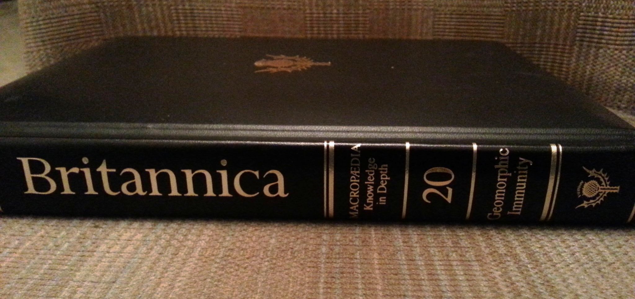 Britannica Encyclopedia - Micropedia - Knowledge In Depth - Geomorphic Immunity - Vol 20